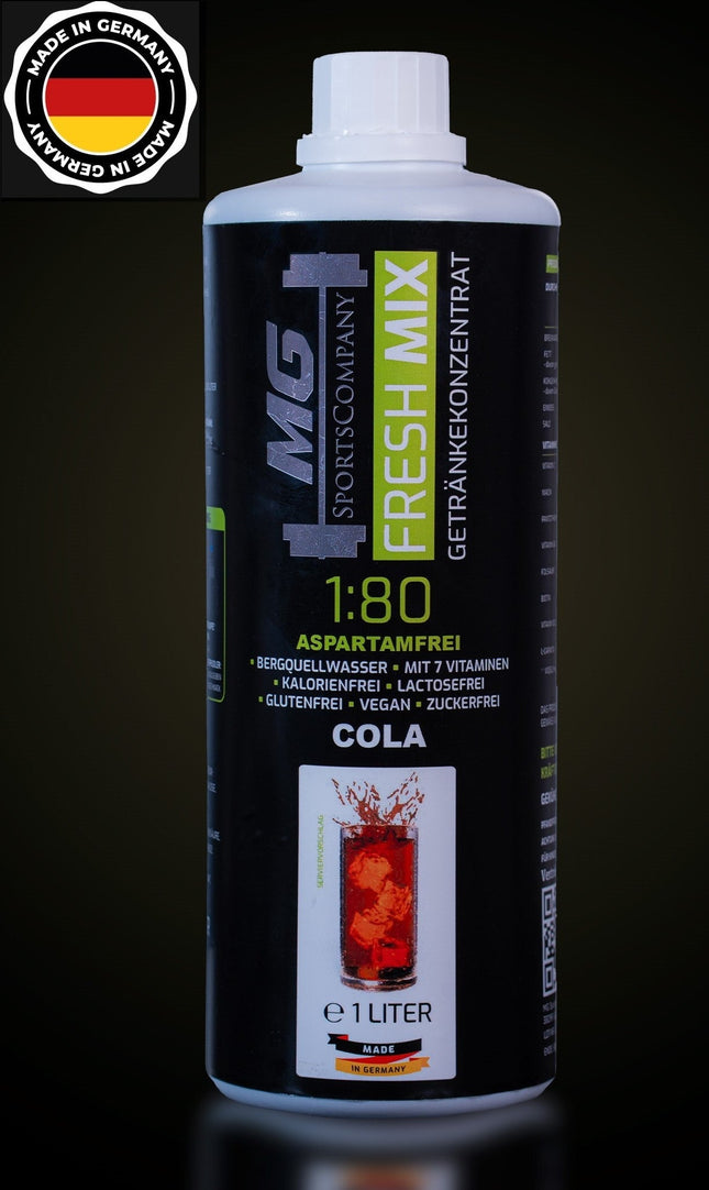 Fitness Getränkekonzentrat - Cola - mit 7 wertvollen Vitaminen ergibt 80 Liter