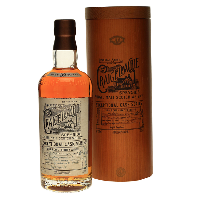 Craigellachie 39 1980/2019 - Exceptional Cask Series - Refill Bourbon Cask #2037