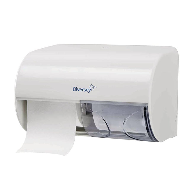 Horizontaler Doppeltoilettenpapierrollenhalter