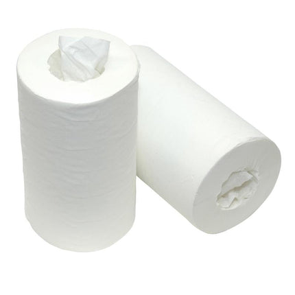 Wischtuchrolle Mini 1-lagig weiß, Handtuch oder Wischtuch, Rollenbreite 20 cm, Rollenlänge 150 m | Packung (1 Rolle)
