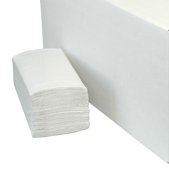 V-Falz Falthandtücher hochweiß 1-lagig, Aus recyceltem Papier, passend für den Spender D1228913 | Packung (250 Blätter)