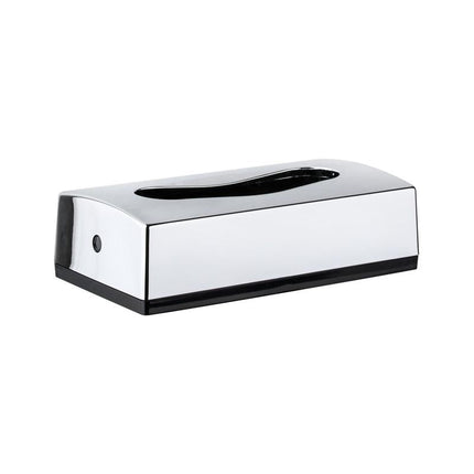 DI Spender für Kosmetiktücher Standardbox, Kunststoffspender- freistehend oder für die Wandmontage geeignet, für die Kosmetiktücher in der Standardbox 1 Stk. (silbermetallic) | Packung (1 Stück)