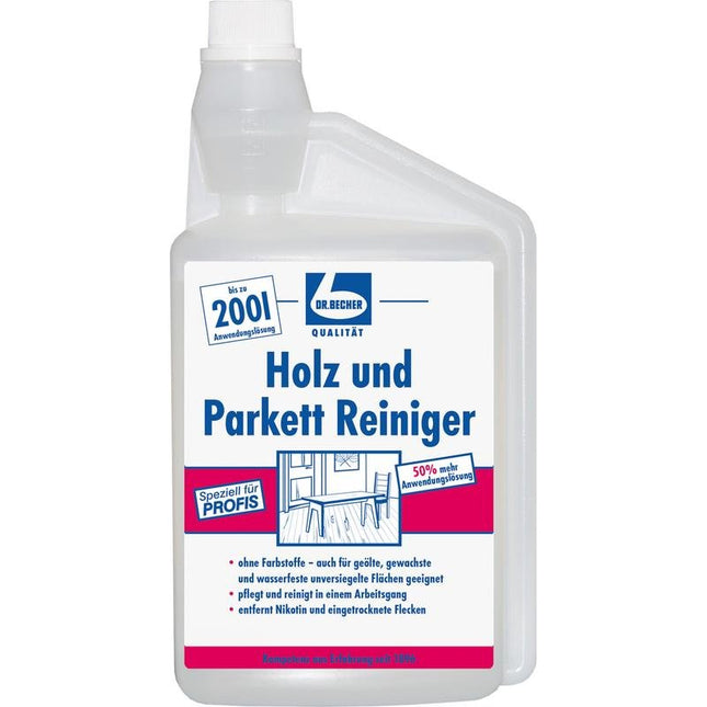 Dr. Becher Holz und Parkett Reiniger -1 Liter | Flasche (1000 ml)