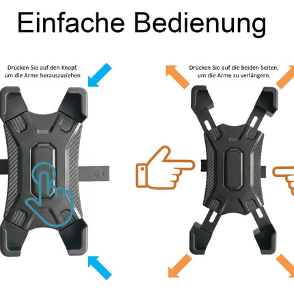 Handyhalterung Fahrrad Halterung Halter Motorrad Handy Roller Smartphone Lenker