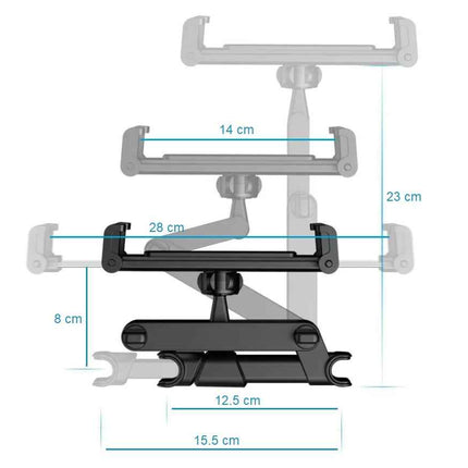 Universal KFZ Tablet Halterung Kopfstütze Autohalterung iPad Switch ausziehbar