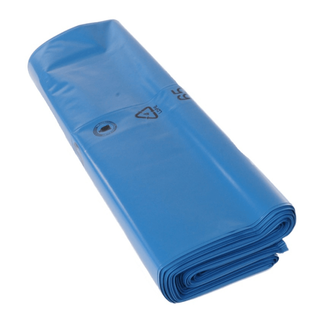 DEISS Premium Müllsack 10114, 180 Liter mit Seitenfalte  - 180 Liter | Karton (100 Bund)