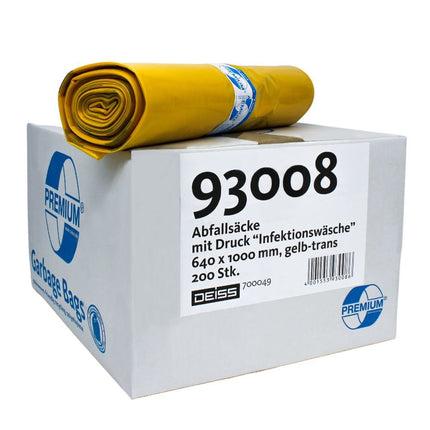 DEISS Premium® Infektions-Wäschesack 93008, 85 Liter