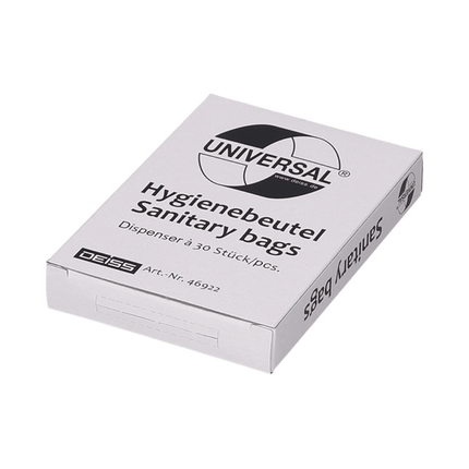 DEISS Universal Hygienebeutel aus HDPE, 46922  | Karton (25 Packungen)