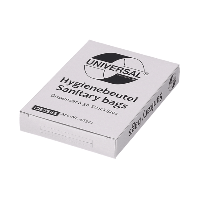 DEISS Universal Hygienebeutel aus HDPE, 46922  | Karton (25 Packungen)