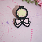 black - light pink / Star + Ribbon Set