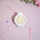 white - light pink / Star only