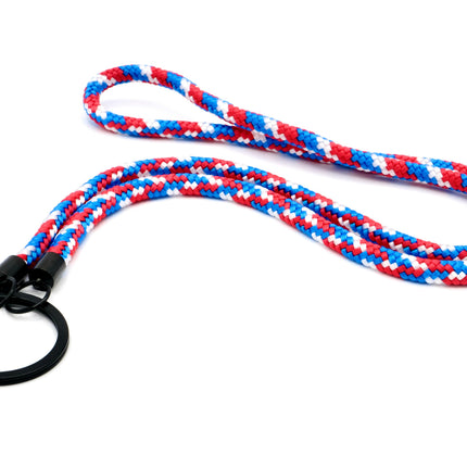 Schlüsselband Rot/Blau/Weiss