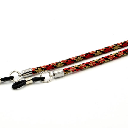 Brillenband 3,8mm Camouflage Rot Beige