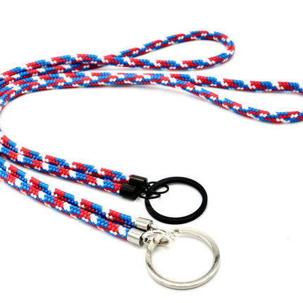 Schlüsselband Rot/Blau/Weiss