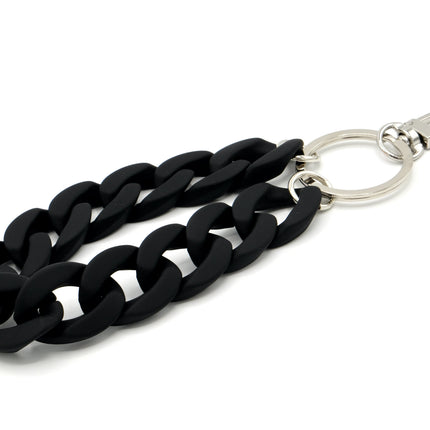Schlüsselanhänger mit Karabiner "RUBBER EDITION" Schwarz