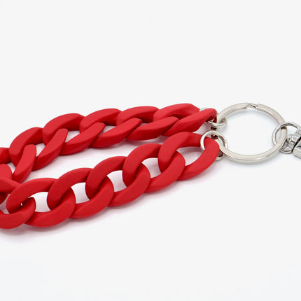 Schlüsselanhänger mit Karabiner "RUBBER EDITION" Rot
