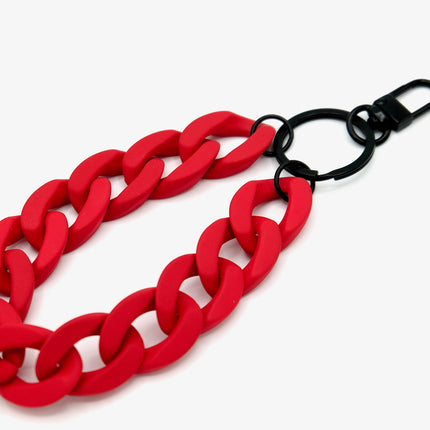 Schlüsselanhänger mit Karabiner "RUBBER EDITION" Rot