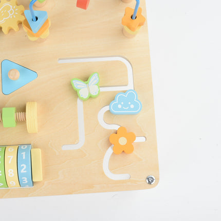 Montessori Beschäftigung Board - Lernspielzeug mit Tisch für Kinder ab 1 Jahr