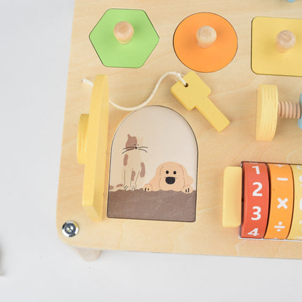 Montessori Beschäftigung Board - Lernspielzeug mit Tisch für Kinder ab 1 Jahr