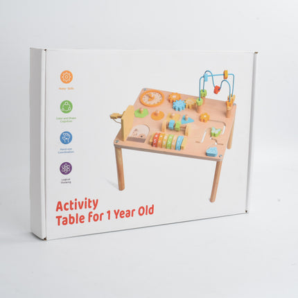 Montessori Beschäftigung Board - Lernspielzeug mit Tisch für Kinder ab 1 Jahr
