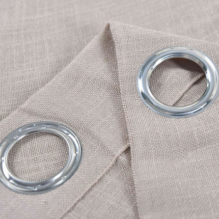 2er Set Vorhang Ösen »Essen« Cationic Raffhalter Leinenstruktur blickdicht lichtdurchlässig 210 g/m² 202430-2