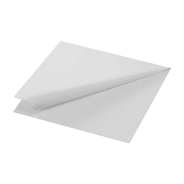 Zellstoff Servietten 33x33 cm 2-lagig 1/4-Falz weiß  | Packung (300 Servietten)