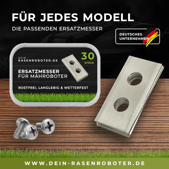 30 Edelstahl Ersatzklingen / Ersatzmesser Klingen Mammotion YUKA mini 600