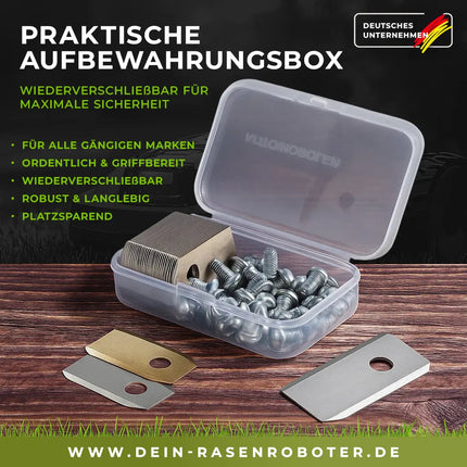 30 rostfreie Edelstahl Ersatz-Messer-Klingen 2-Loch, für Redkey MGC500