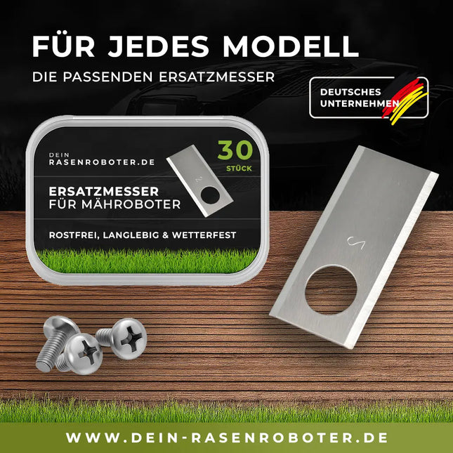 30 rostfreie Edelstahl Ersatz-Messer-Klingen für AMA Freemow RBA1601