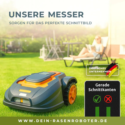 30x Edelstahl Messer für Worx Landroid Vision AI M550 WR205E