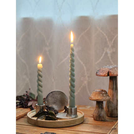 Dekoteller Teller Mango Holz Dekobrett Untersetzer Schmuckteller Tablett Ø 25 cm