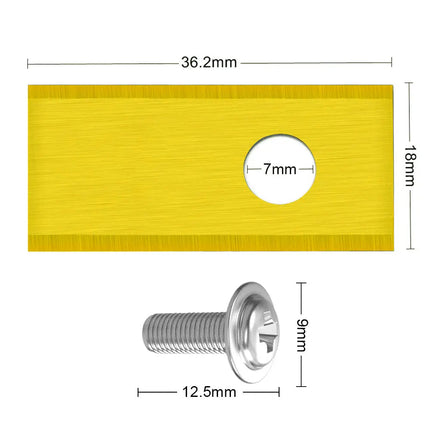 30x Titan Messer für Ecovacs Goat O500 Panorama | Gold Edition