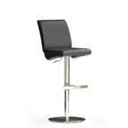 Schwarz / Leder / Rund