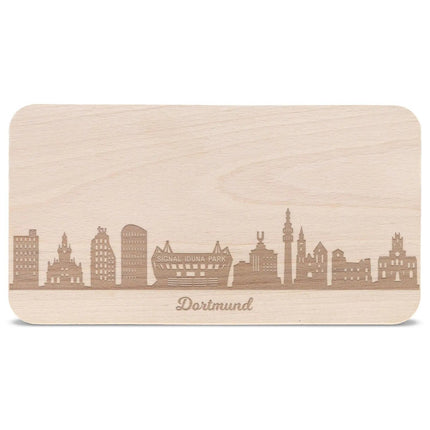 Frühstücksbrettchen Skyline Dortmund