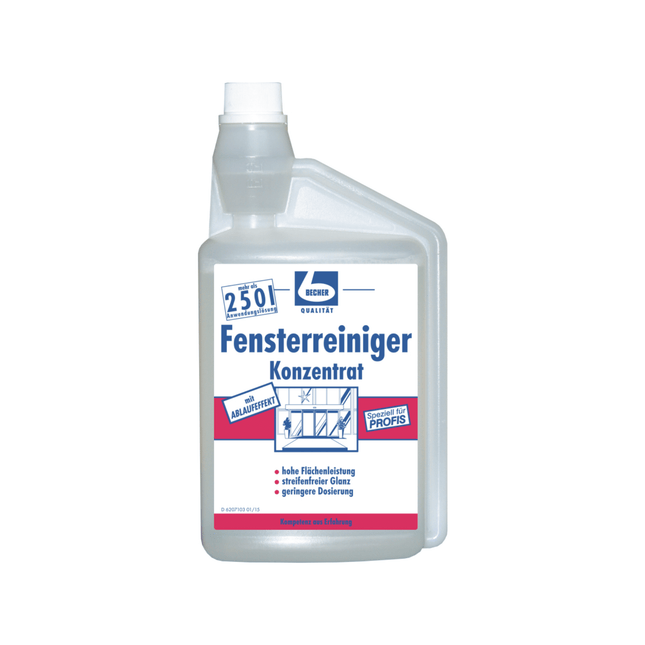 Dr. Becher Fensterreiniger Konzentrat - 1 Liter | Flasche (1 ml)