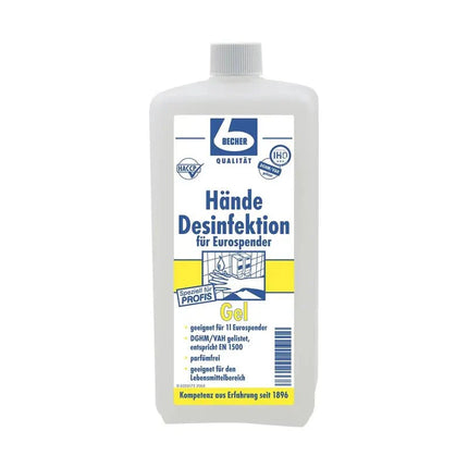 Dr. Becher Hände Desinfektion Gel - 1 Liter | Flasche (1000 ml)