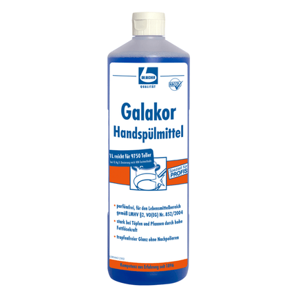 Dr. Becher Galakor Handspülmittel - 1 Liter | Flasche (1000 ml)