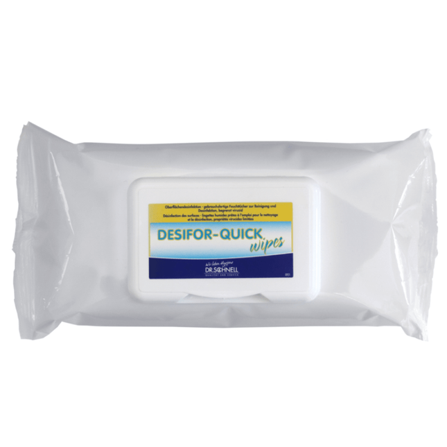 Dr. Schnell DESIFOR-QUICK WIPES, Desinfektionstücher, viruzid | Packung (80 Tücher)