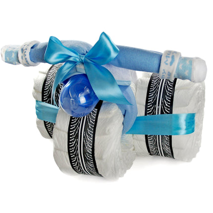 Windeltorte Windeldreirad CRUISER blau