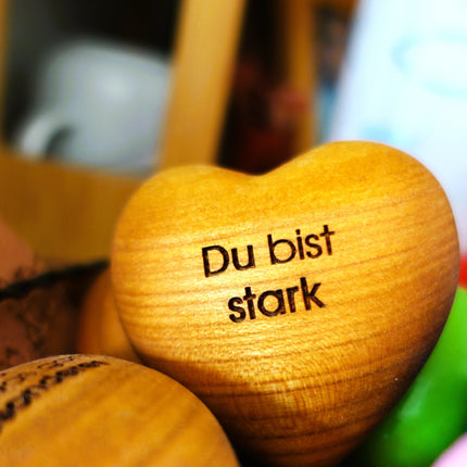 Thankgoods Holzherz Du bist stark
