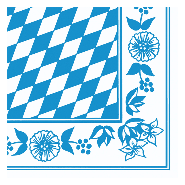 Dunisoft Servietten 40x40 cm, 1/4-Falte, Bayer Raute | Packung (60 Servietten)