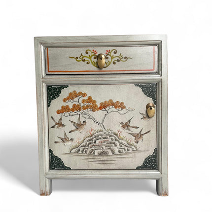 Vintage Asia Chinesisches Nachtkästchen Nachttisch "Vintagefog" - Art. 35191-12
