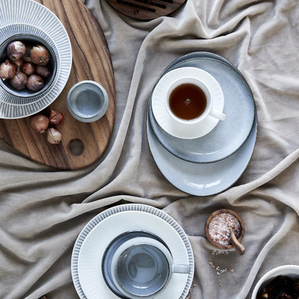 Servierplatte oval Amera grau, in 3 Größen