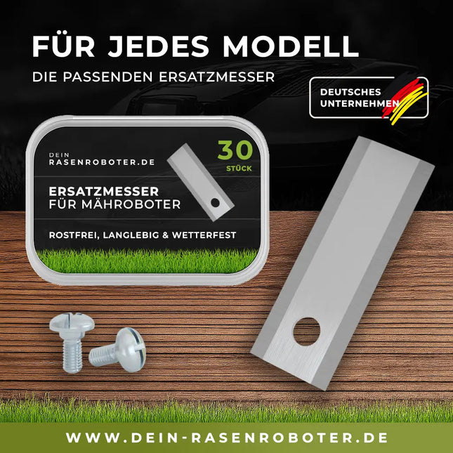 Edelstahl Ersatzklingen Stiga Mähroboter A 6V und A 8V – 30 Stück