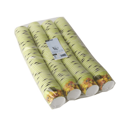Starpak Eisbecher To Go Pappe rund 100 ml Ø 7 cm · 5,3 cm "Früchte" | Schrumpffolie (200 Stück)