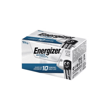 Energizer Ultimate Lithium E-Block 9V L522 | Packung (10 Stück)