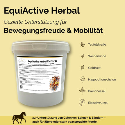 EquiActive Herbal 1kg – Kräutermischung zur Unterstützung von Beweglichkeit & Vitalität beim Pferd