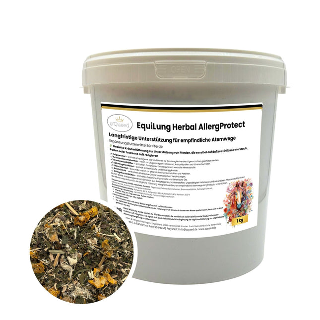 EquiLung Herbal AllergProtect – Hustenkräuter für Pferde zur Langzeitfütterung