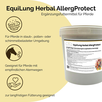 EquiLung Herbal AllergProtect – Hustenkräuter für Pferde zur Langzeitfütterung