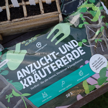 Wundergarten Organische Anzucht- und Kräutererde - 20L